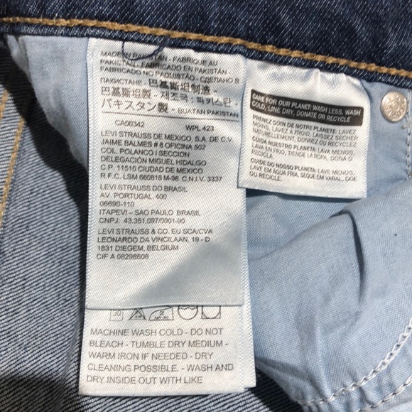 New Levi’s Mile High Cropped Wide Leg Jeans - Picture 8 of 8